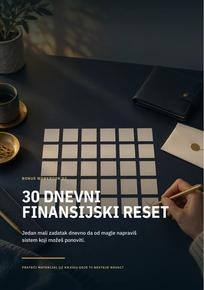 Korica bonus knjige 30-dnevni finansijski reset