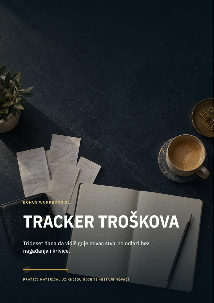 Korica bonus knjige Tracker troškova